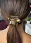 Altın Renk Lastik Ve Tel Toka Set