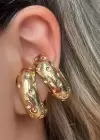 Altın Renk Metal Ear Cuff (Çift)