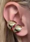 Altın Renk Metal Ear Cuff Küpe (Tek)