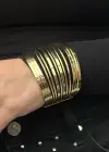 Altın Renk Metal Kelepçe Bileklik