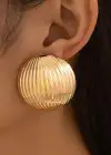 Altın Renk Metal Küpe (Çift)
