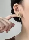 Altın Renk Metal Küpe (Çift)