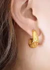 Altın Renk Metal Küpe (Çift)
