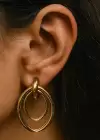 Altın Renk Metal Küpe (Çift)