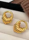 Altın Renk Metal Küpe (Çift)