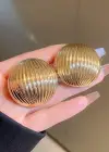 Altın Renk Metal Küpe (Çift)