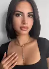 Altın  Renk Nazar Boncuğu Figürlü Çelik Y Kolye