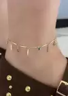 Altın Renk Nazar Boncuğu Figürlü YSX Halhal