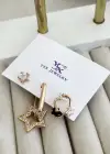 Altın Renk Renk Taş Detaylı VİP 3lü YSX Küpe Set