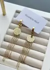 Altın Renk Sallantılı Çelik Küpe (Çift)