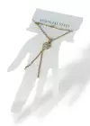 Altın Renk Taş Detaylı Çelik Şahmeran