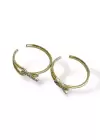 Altın Renk Taş Detaylı Çelik Xuping Ear Cuff (Çift)