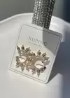 Altın Renk Taş Detaylı Çelik Xupıng Küpe (Çift)