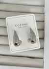 Altın Renk Taş Detaylı Çelik Xuping Küpe (Çift)
