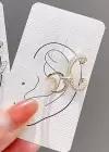 Altın Renk Taş Detaylı Ear Cuff (Tek)