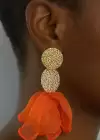 Altın Renk Tasarım Küpe (Çift)