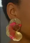 Altın Renk Tasarım Küpe (Çift)