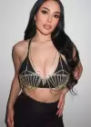 Altın Renk Taşlı Bikini Üstü/ Vücut Aksesuarı