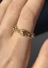 Altın Renk Top Detaylı Ayarlanabilir Yüzük