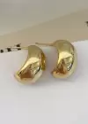 Altın Renk Top Metal Küpe (Çift)