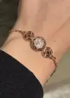 Altın Renk Tuğra Figürlü Çelik Xupıng VİP Bileklik