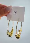 Altın Renk Vip Yıldız Detaylı YSX Küpe (Çift)