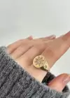 Altın Renk Yıldız Figürlü Ayarlanabilir Yüzük