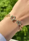Altın Renk Yıldız Figürlü Çelik Bileklik