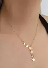 Altın Renk Yıldız Figürlü Çelik Kolye