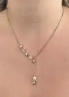 Altın Renk Yıldız Figürlü Çelik Kolye