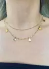 Altın Renk Yıldız Figürlü Çelik Kolye