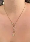 Altın Renk Yıldız Figürlü Çelik Kolye