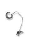 Altın Renk Yıldız Figürlü İkili Ear Cuff Küpe Set