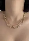 Altın Renk Yıldız Figürlü İkili Kolye