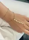 Altın Renk Yıldız Figürlü Taş Detaylı Şahmeran