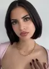 Altın Renk Yonca Figürlü İkili Kolye