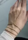 Altın Renk Zincir Detaylı Çelik Şahmeran