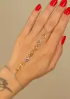 Altın Ve Gümüş Renk Kalp Figürlü Çelik Şahmeran