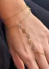 Altın Ve Gümüş Renk Kalp Figürlü Çelik Şahmeran