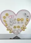 Altın Ve Gümüş Renk Karışık Figürlü Küpe Set