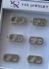 Altın Ve Gümüş Renk Taş Detaylı  Ayarlanabilir YSX Yüzük