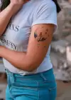 Ay ve Melek Geçici Dövme Tattoo