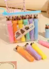 Ayıcık Figürlü 6lı Fosforlu Kalem Set