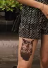 Baykuş Geçici Dövme Tattoo