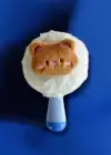 Beyaz Renk Ayıcık Figürlü Peluş El Aynası