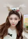Beyaz Renk Canavar Figürlü Peluş Taç