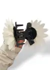 Beyaz Renk Çiçek Figürlü Mandal Toka
