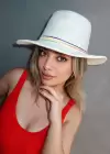 Beyaz Renk Hasır Şapka