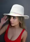 Beyaz Renk Hasır Şapka