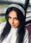 Beyaz Renk Kristal Boncuk Detaylı Taç